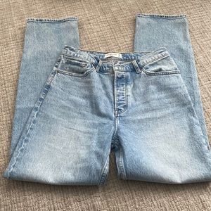 Abercrombie & Fitch high rise dad jean